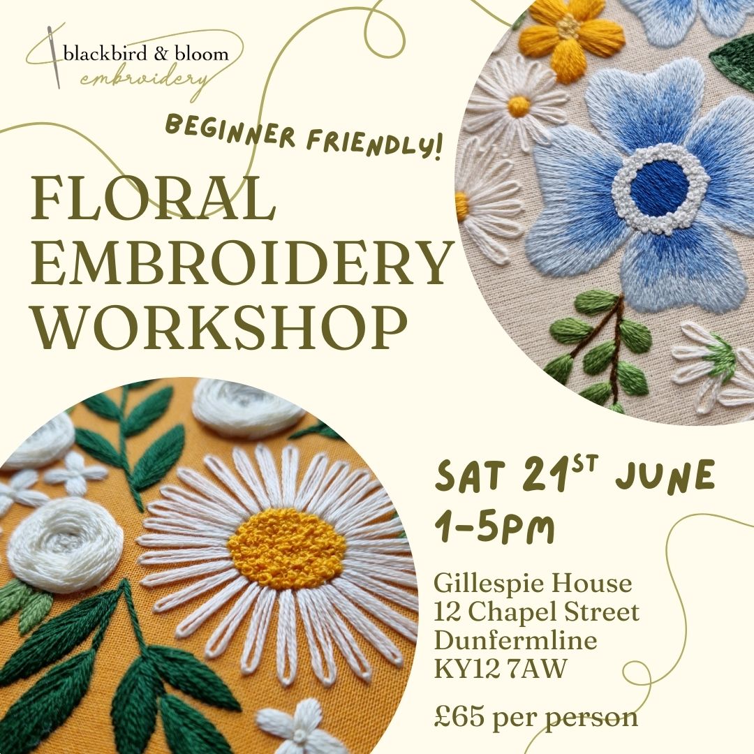 Floral Embroidery Workshop - Sat 21st June '25