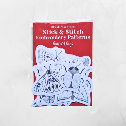 Beautiful Bugs Stick & Stitch Embroidery Patterns