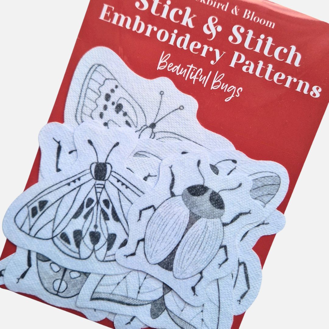 Beautiful Bugs Stick & Stitch Embroidery Patterns