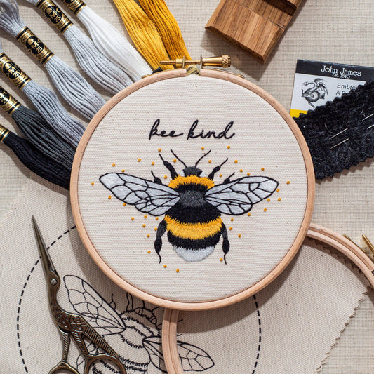 The Mindful Bumblebee Embroidery Kit