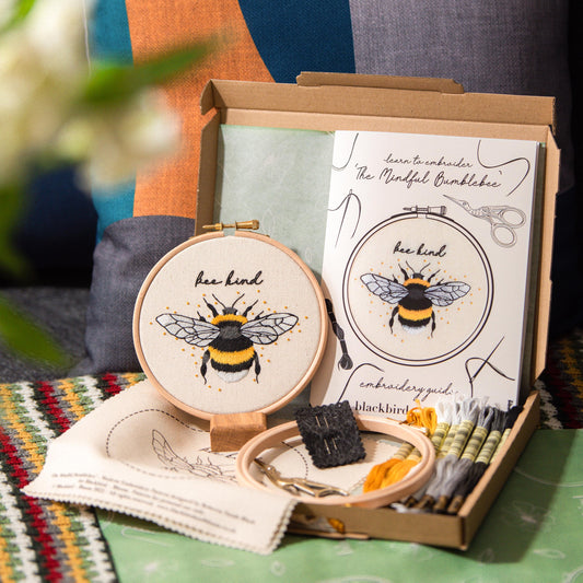 The Mindful Bumblebee Embroidery Kit