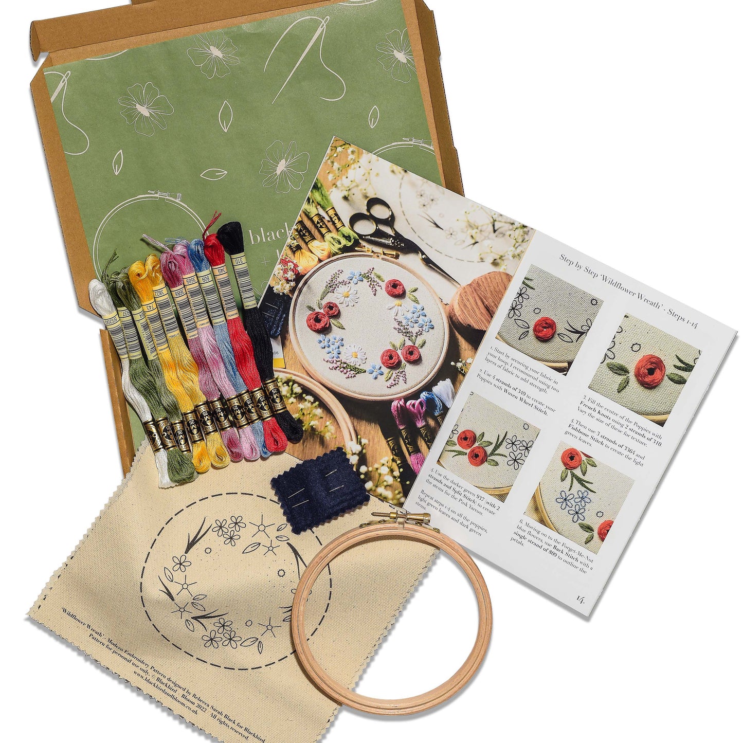 Wildflower Wreath Embroidery Kit