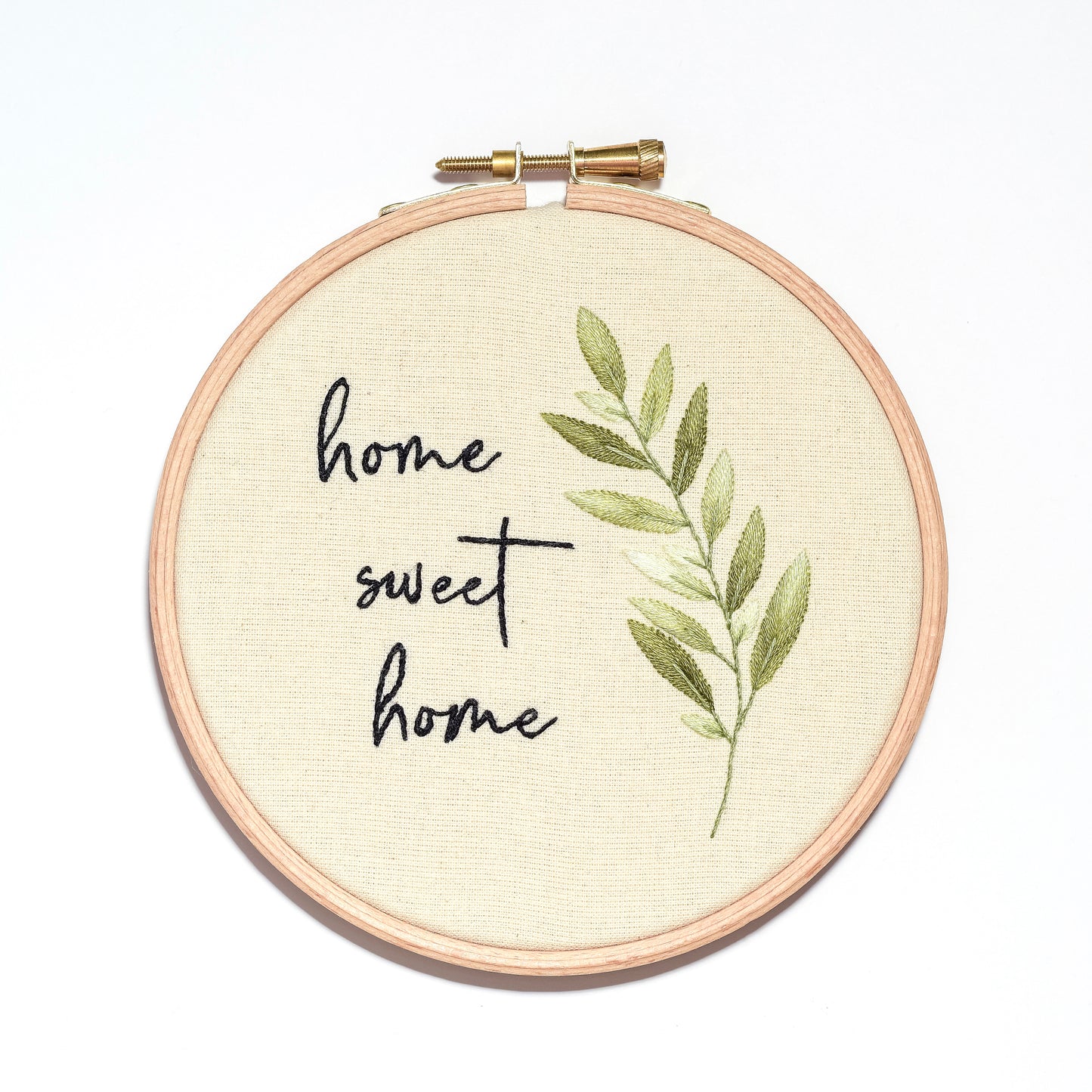 Home Sweet Home Embroidery Artwork