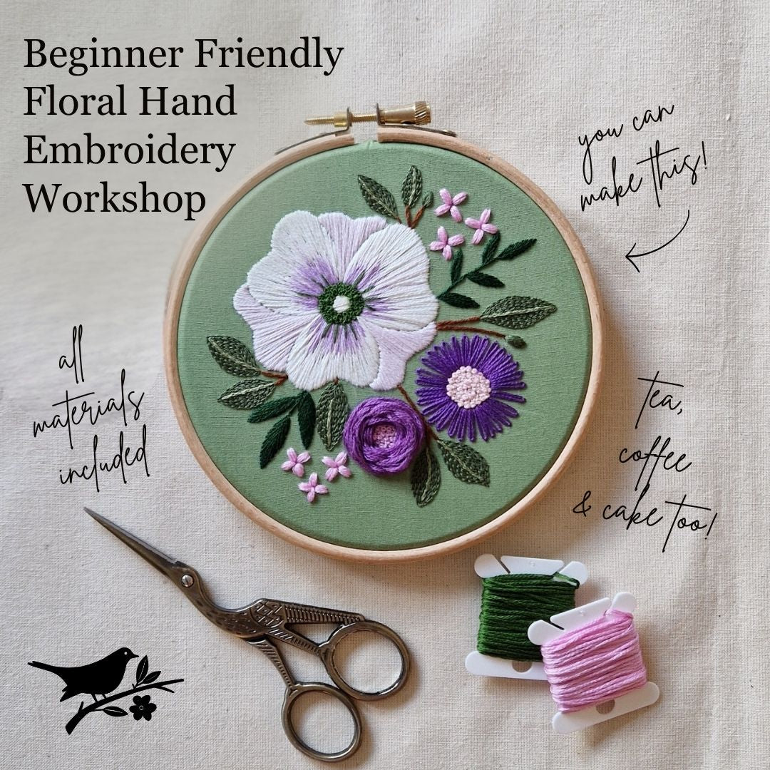 Floral Hand Embroidery Workshop