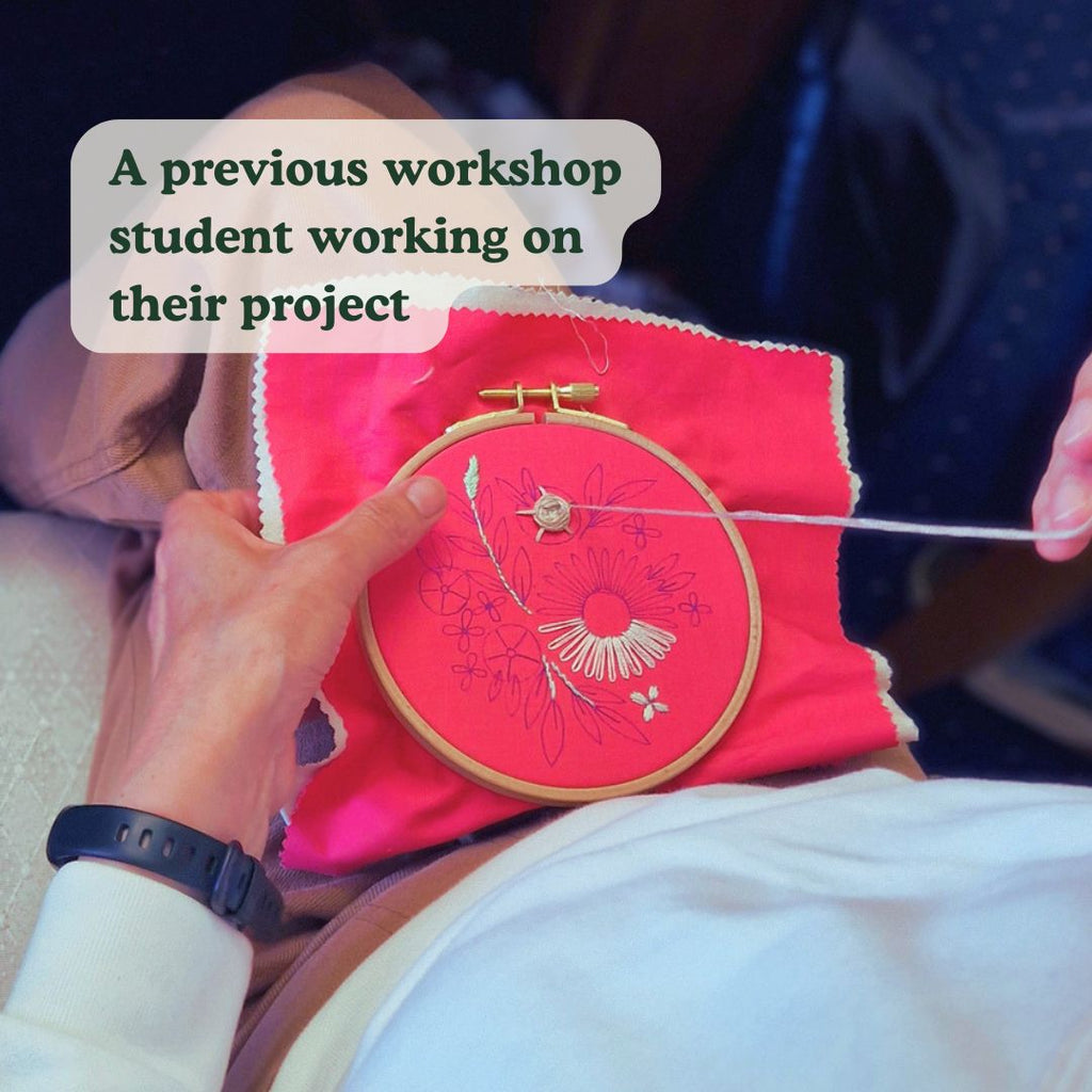 Floral Hand Embroidery Workshop