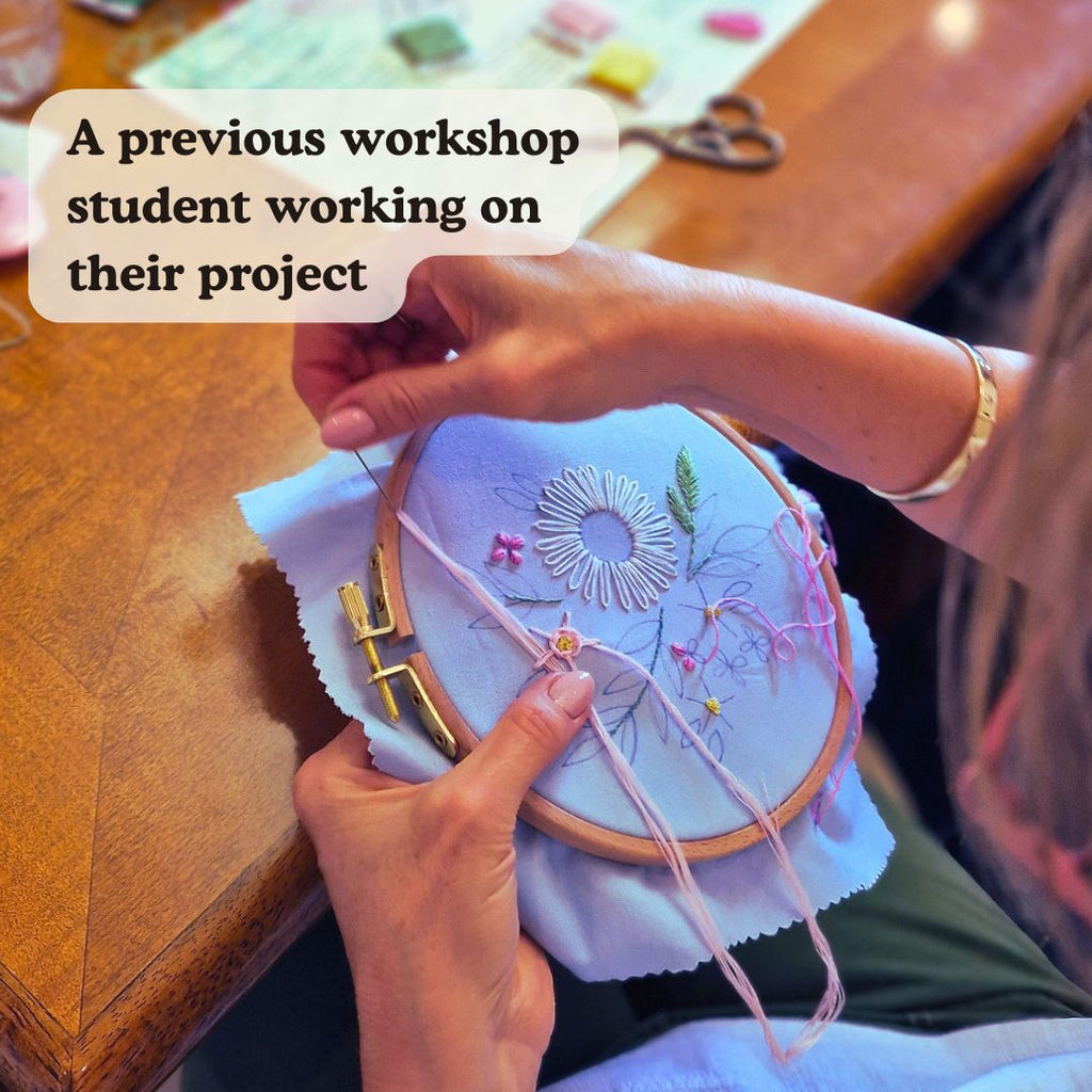 Floral Hand Embroidery Workshop