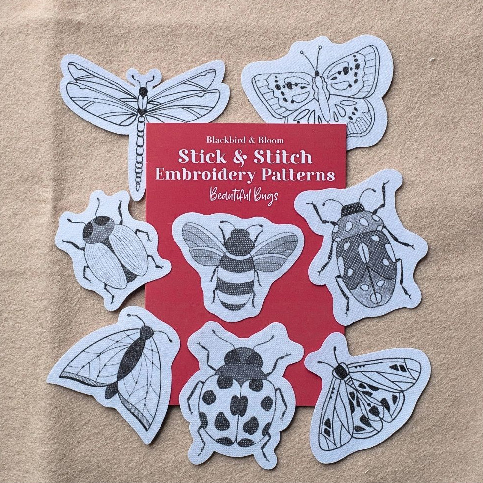 Beautiful Bugs Stick & Stitch Embroidery Patterns