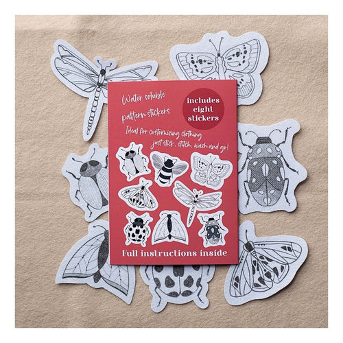 Beautiful Bugs Stick & Stitch Embroidery Patterns