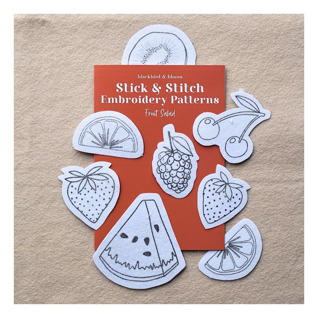 Fruit Salad Stick & Stitch Embroidery Patterns