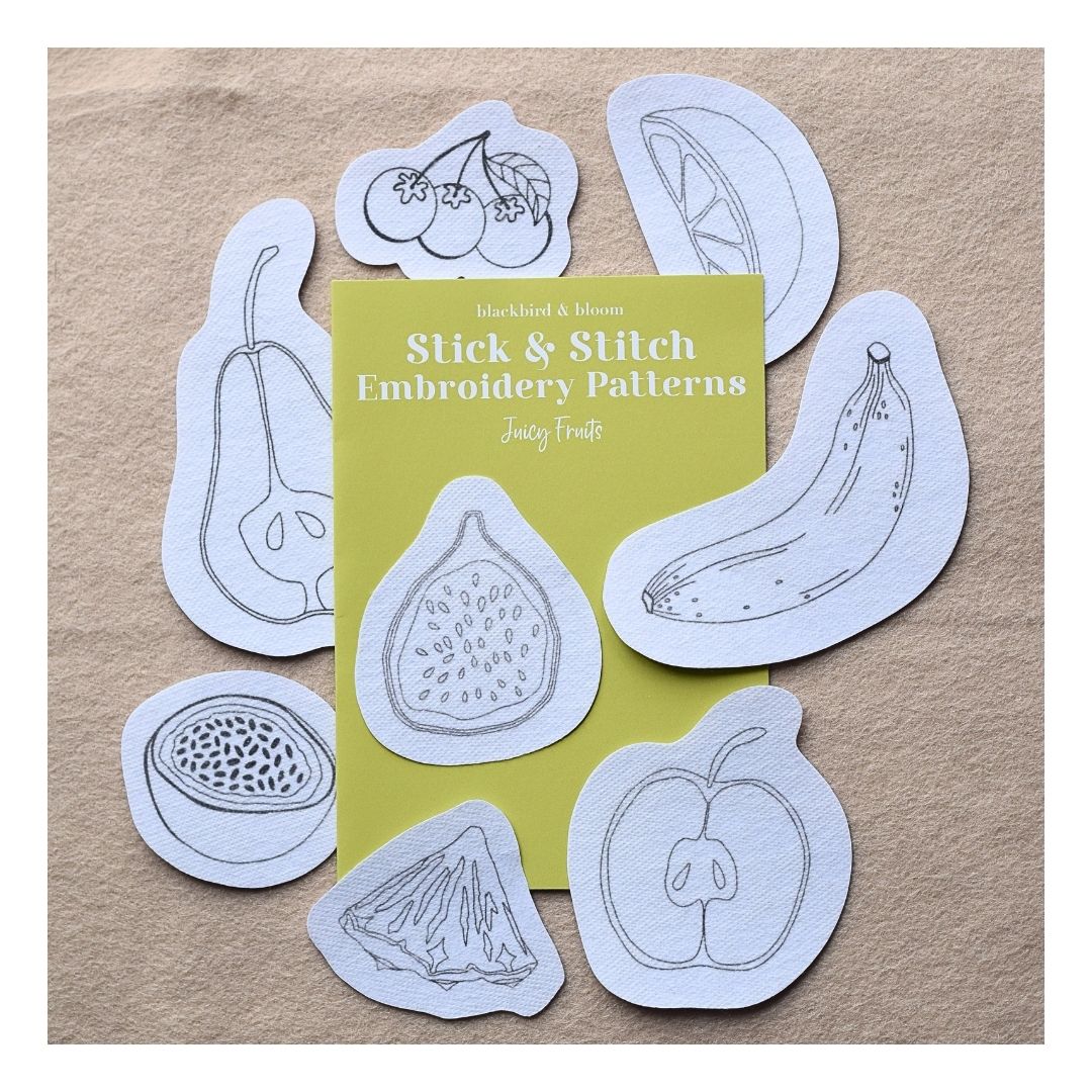 Juicy Fruits Stick & Stitch Embroidery Patterns