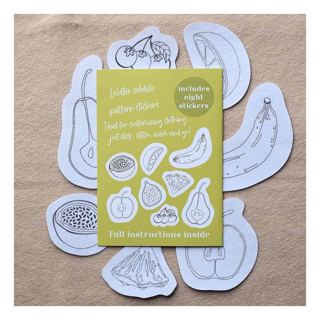 Juicy Fruits Stick & Stitch Embroidery Patterns