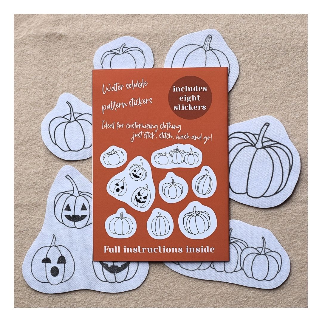 Spooky Pumpkins Stick & Stitch Embroidery Patterns