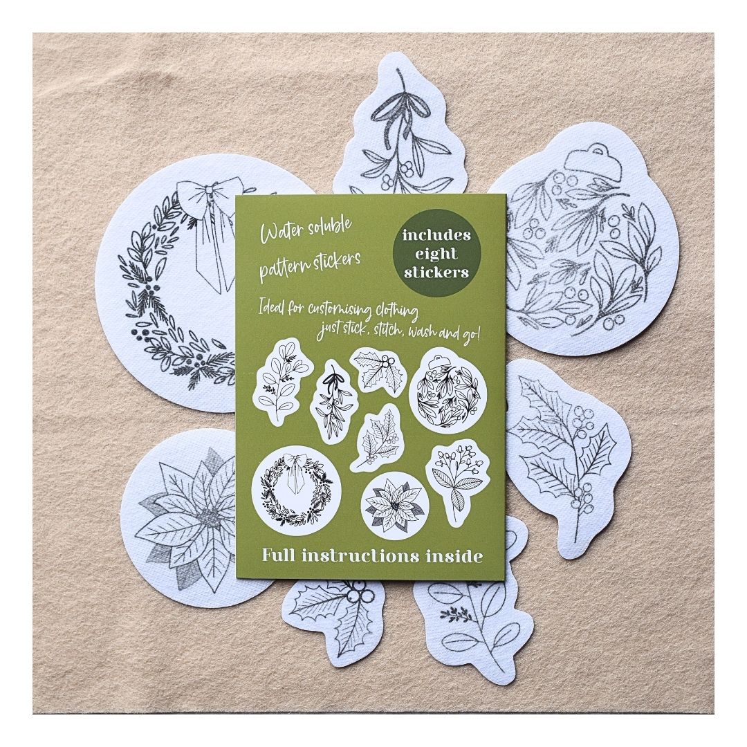 Festive Foliage Stick & Stitch Embroidery Patterns