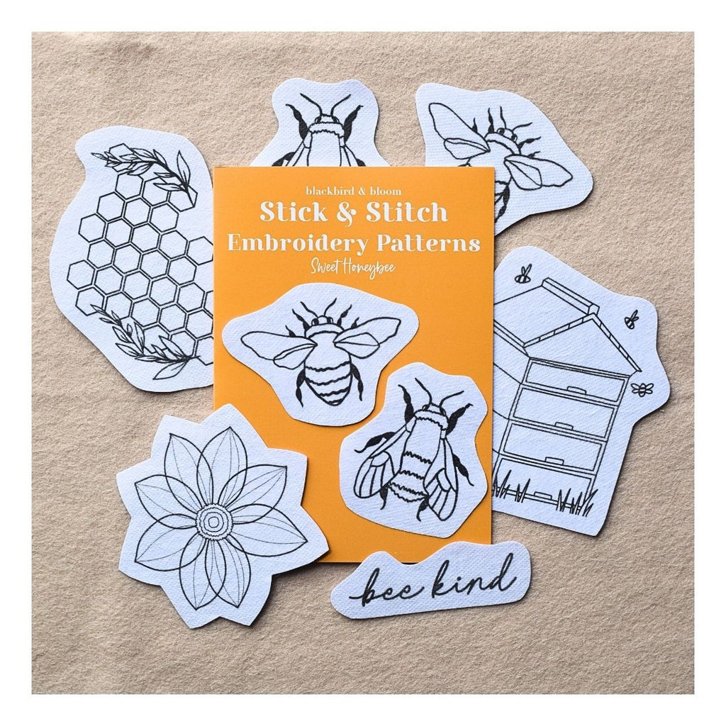 Bestselling Bundle! - Beautiful Blooms & Sweet Honeybee Stick & Stitch Patterns