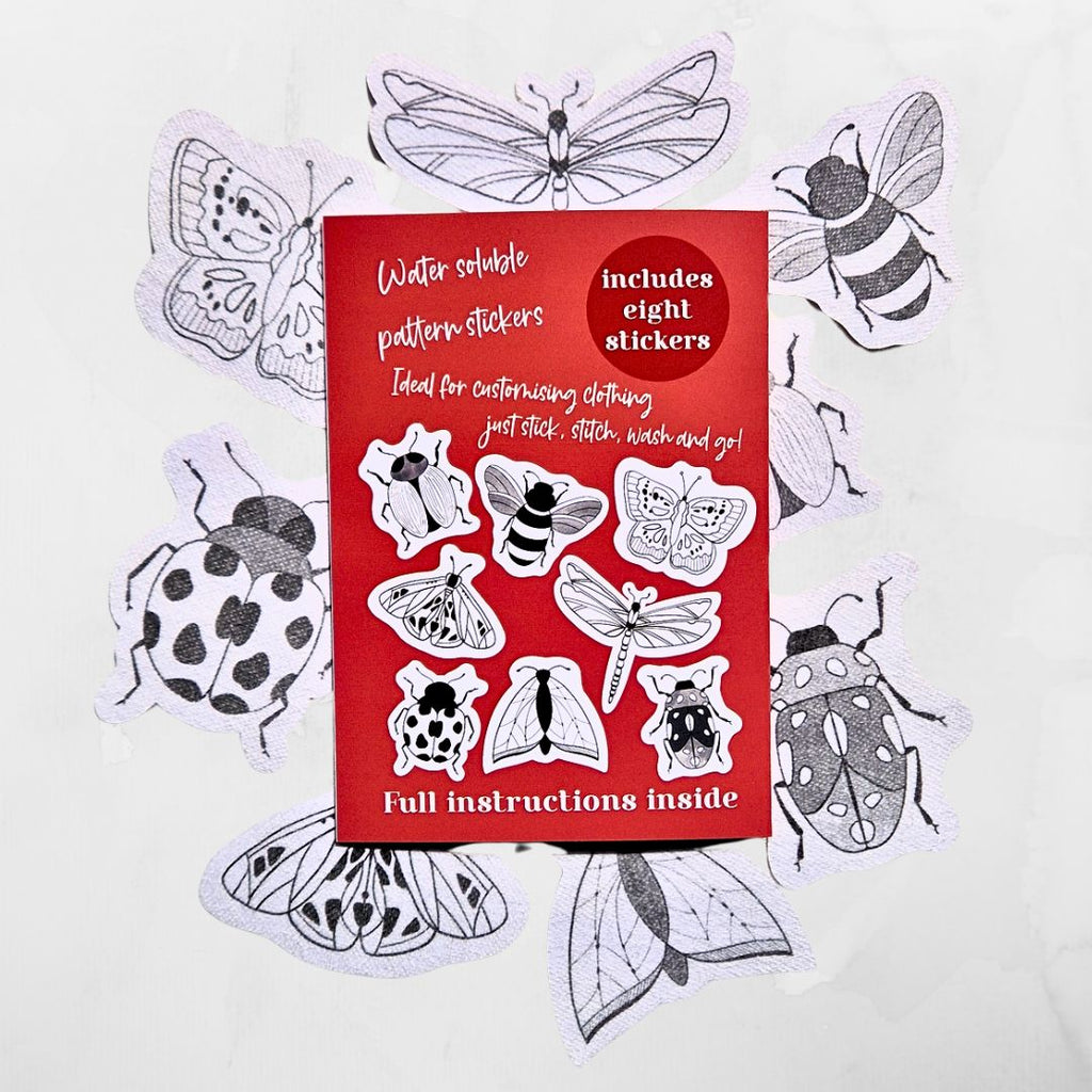 Beautiful Bugs Stick & Stitch Embroidery Patterns