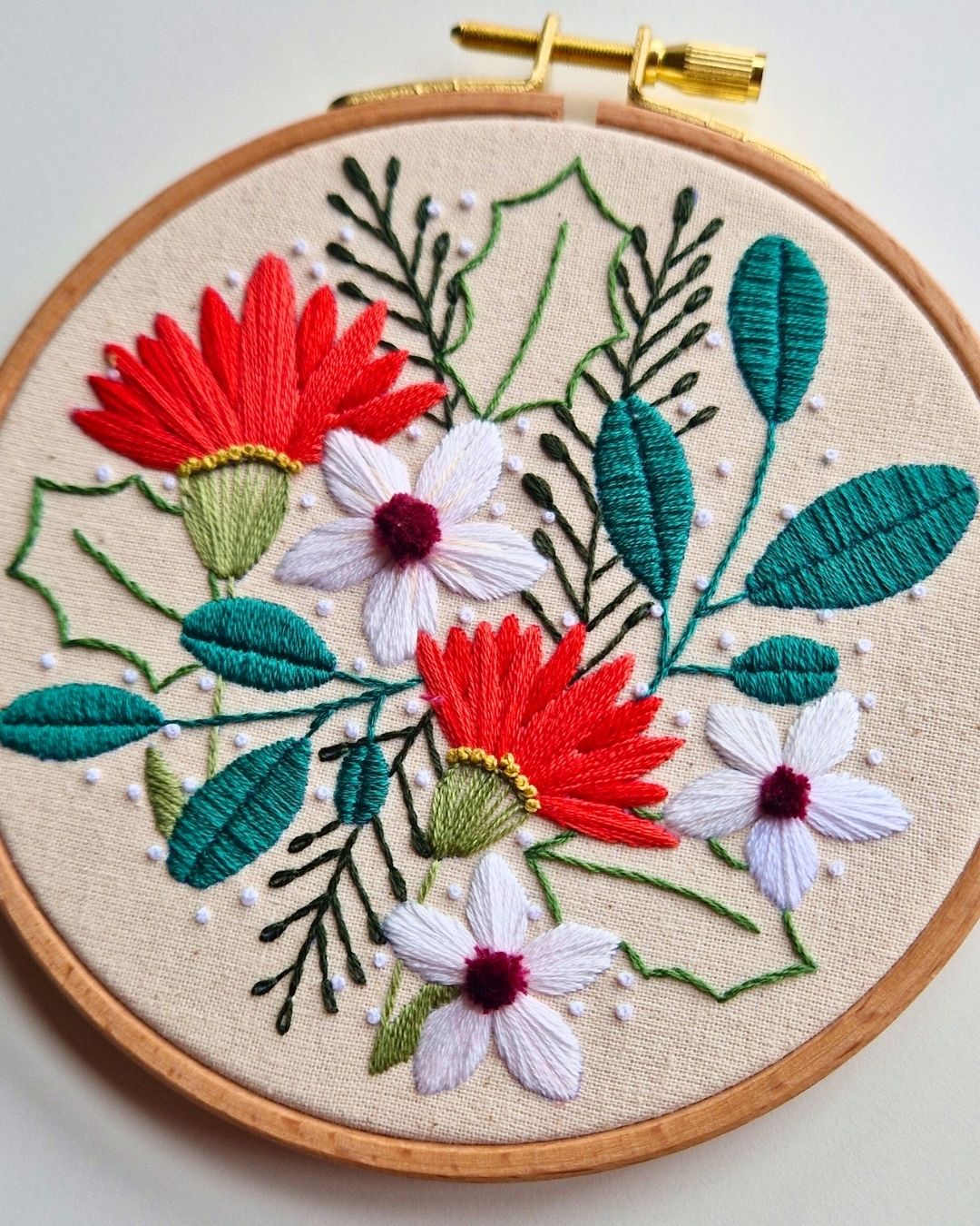 Festive Foliage Embroidery Workshop at Wemyss School of Needlework