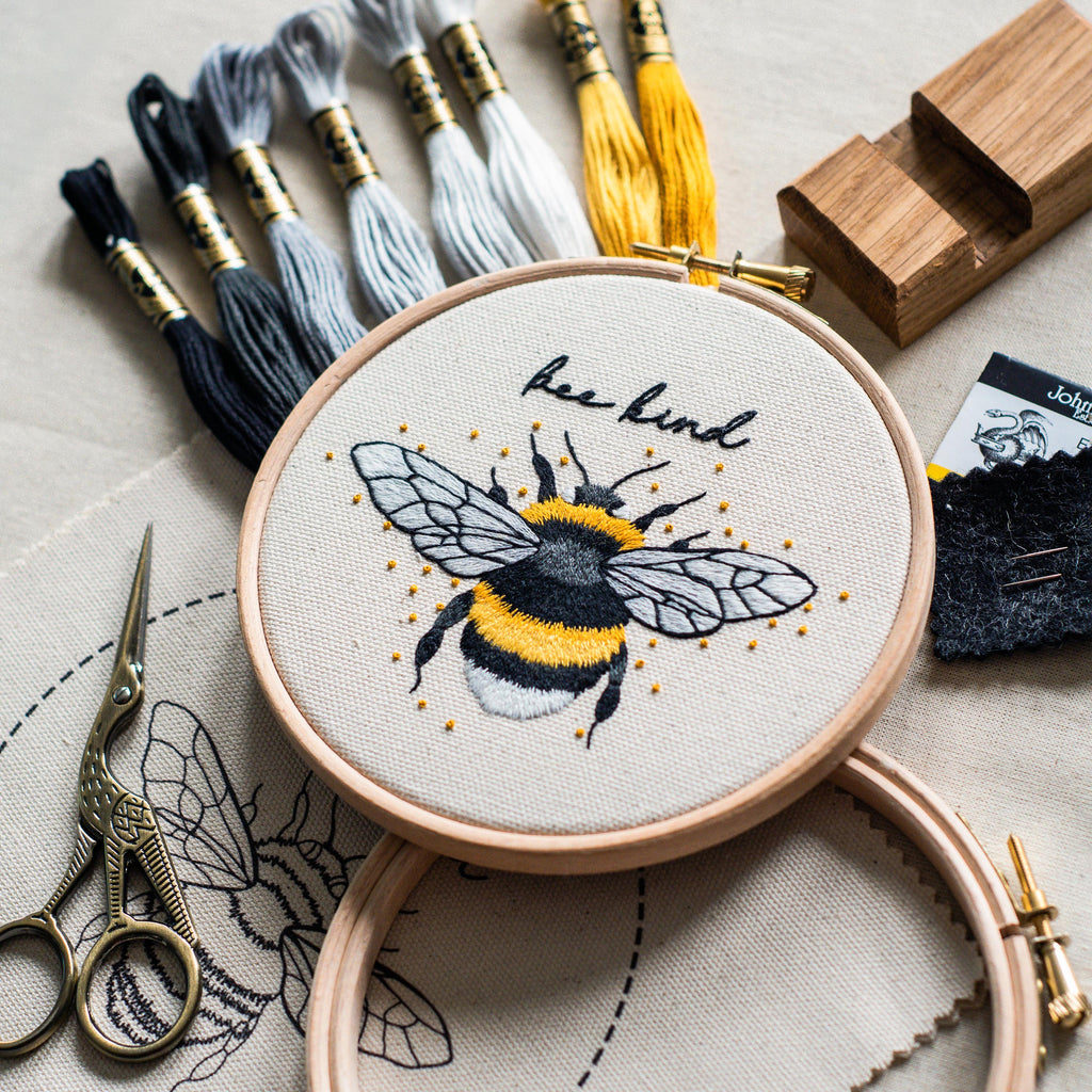 The Mindful Bumblebee Embroidery Kit