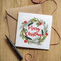 Christmas Wreath Greeting Card