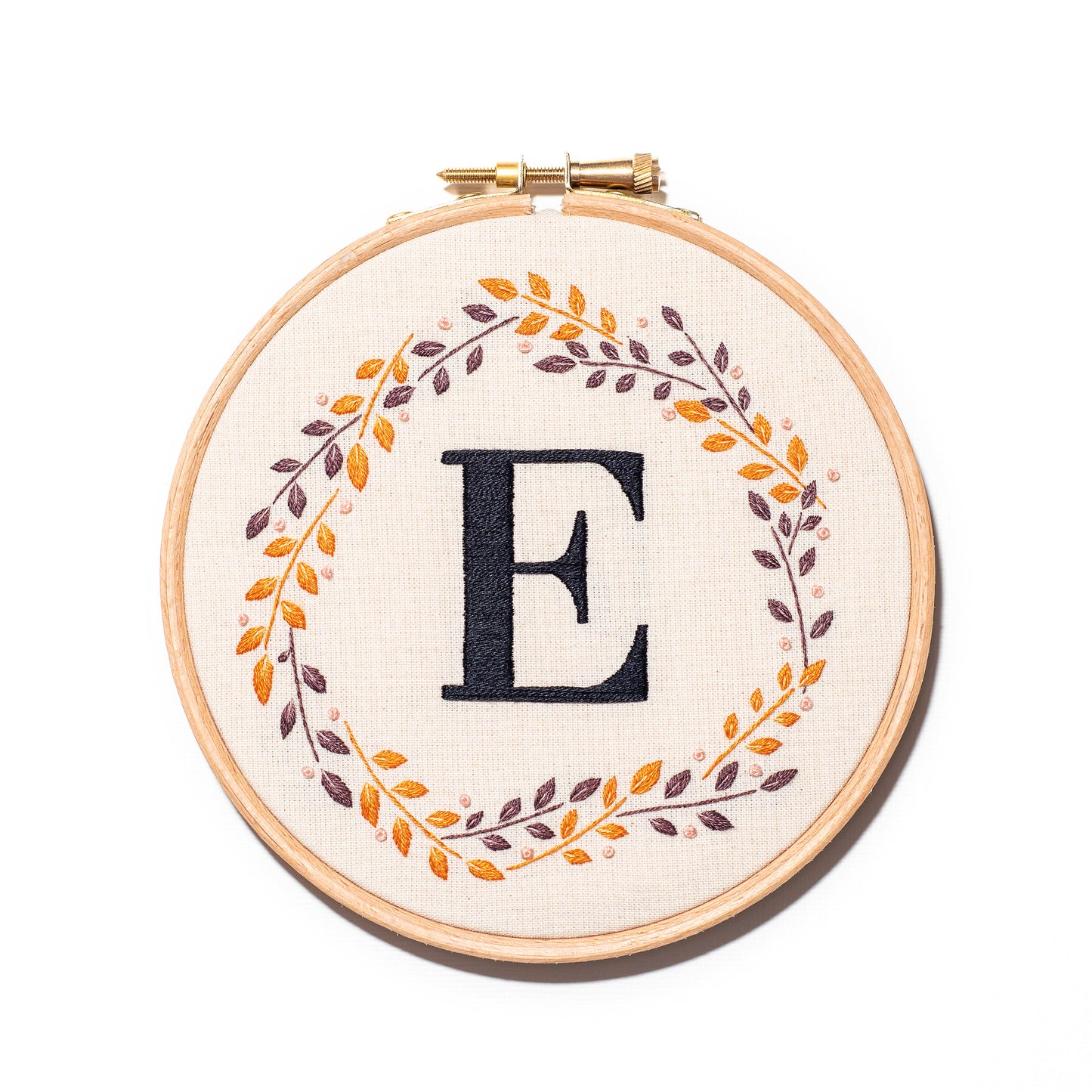 Custom Monogram Wreath Hoop