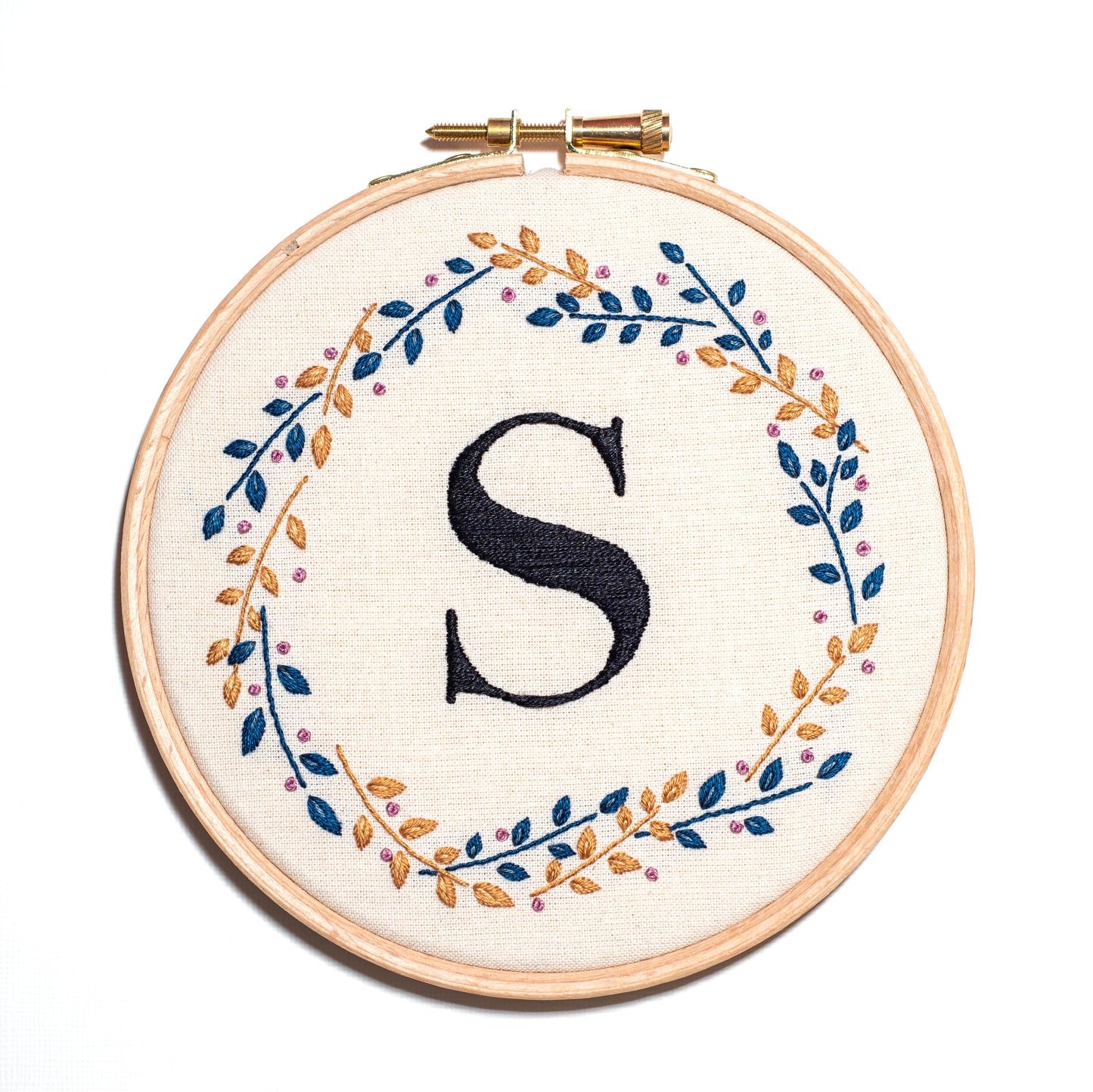 Custom Monogram Wreath Hoop