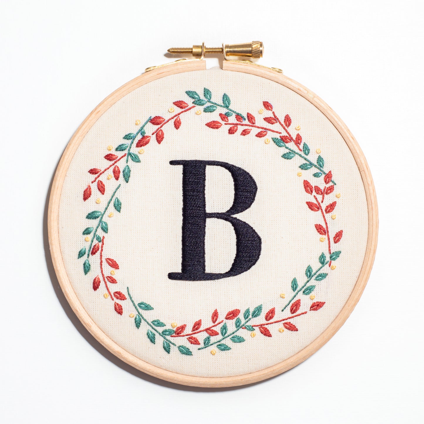 Custom Monogram Wreath Hoop