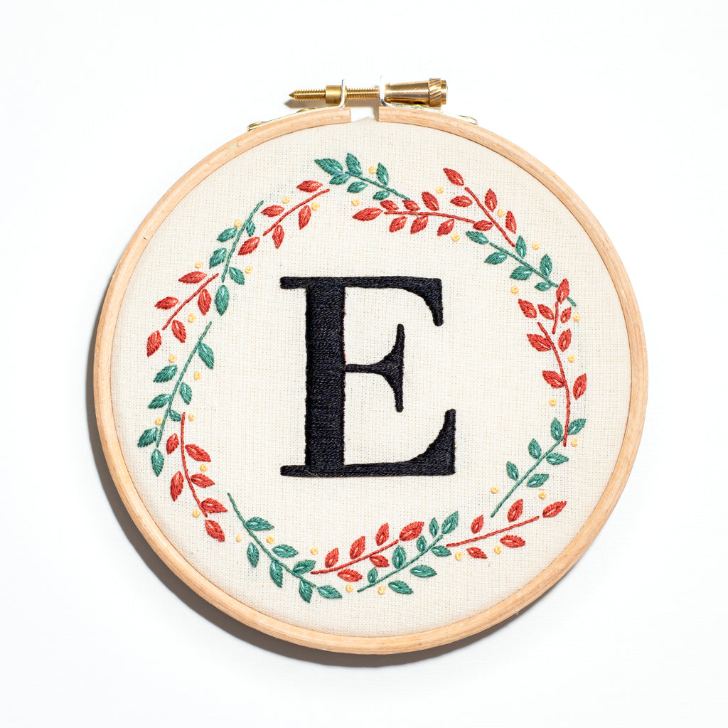 Custom Monogram Wreath Hoop