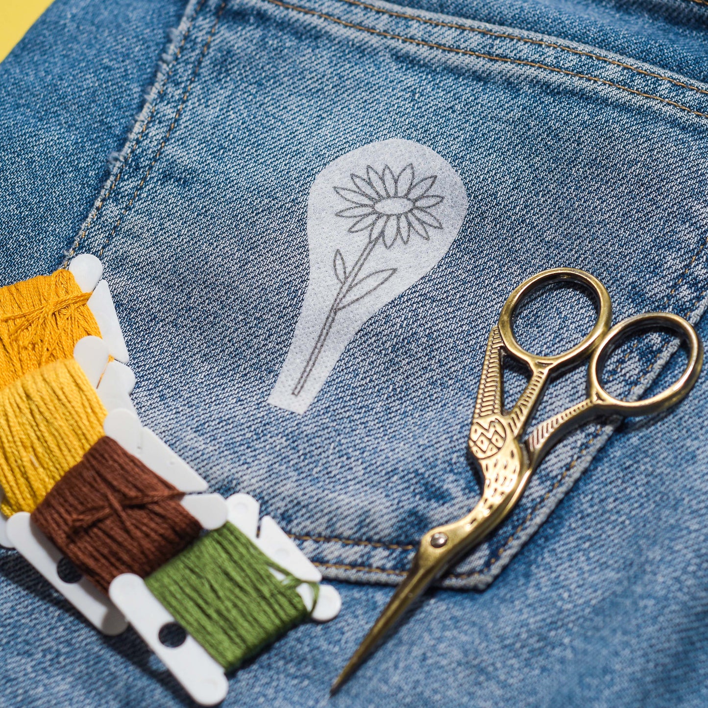 Happy Sunflowers Stick & Stitch Embroidery Patterns