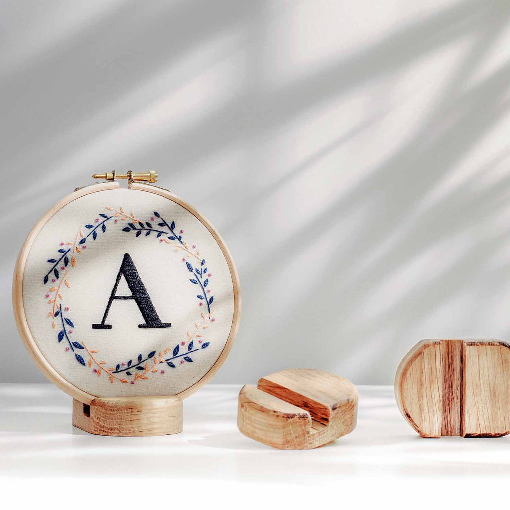 Custom Monogram Wreath Hoop