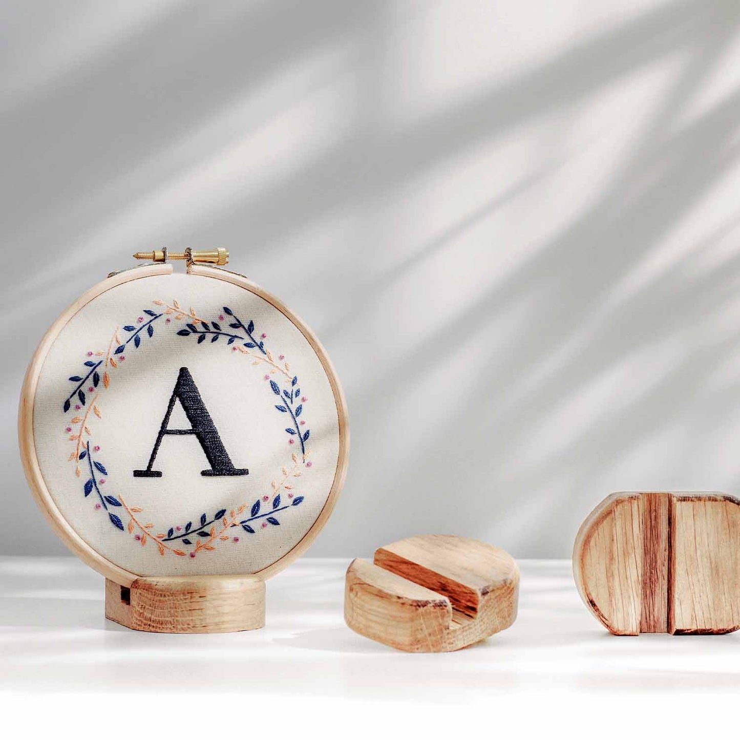Custom Monogram Wreath Hoop