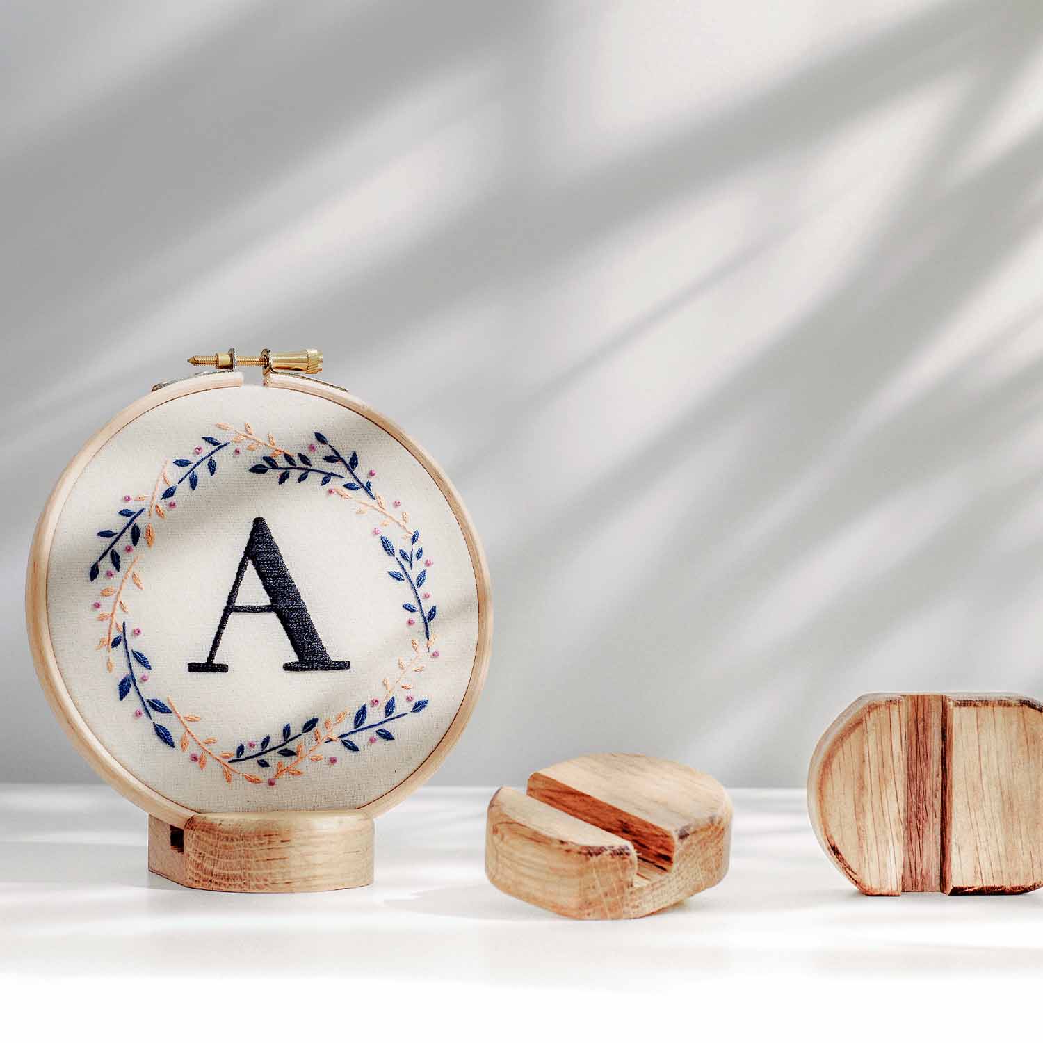 Custom Monogram Wreath Hoop