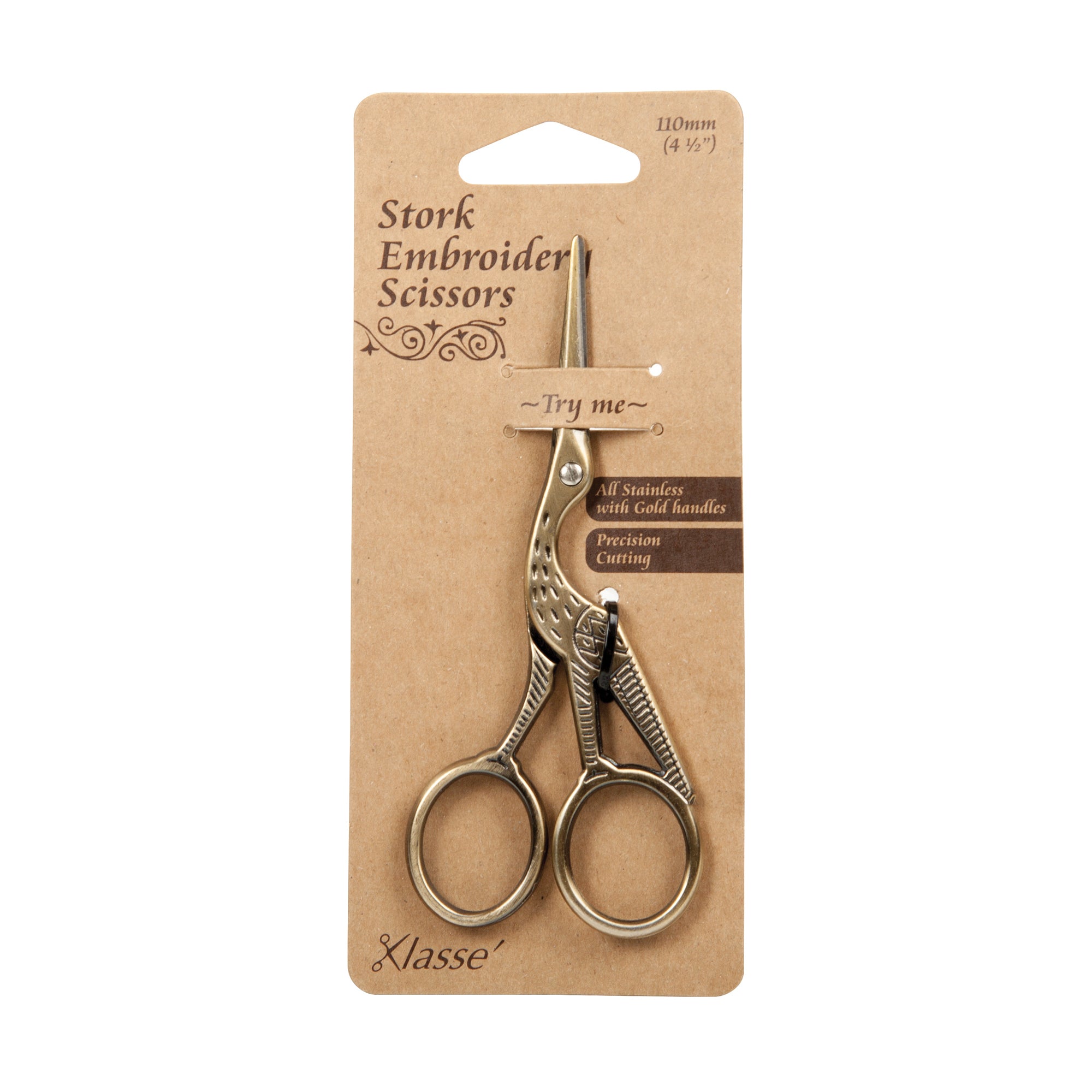 Stork Embroidery Scissors – Blackbird & Bloom Embroidery