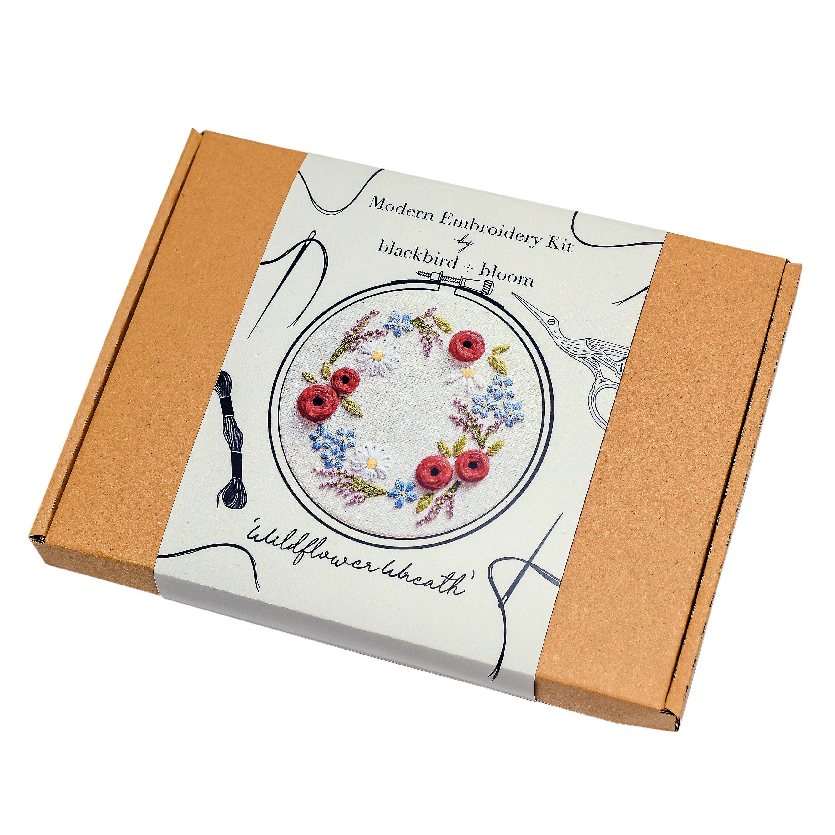 Wildflower Wreath Embroidery Kit