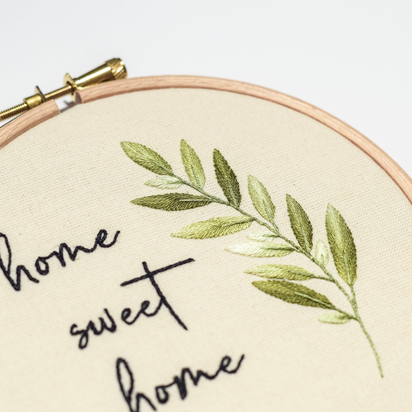 'Home Sweet Home' 5" Embroidered Hoop